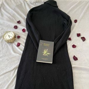 Maternity Black Turtleneck Dress